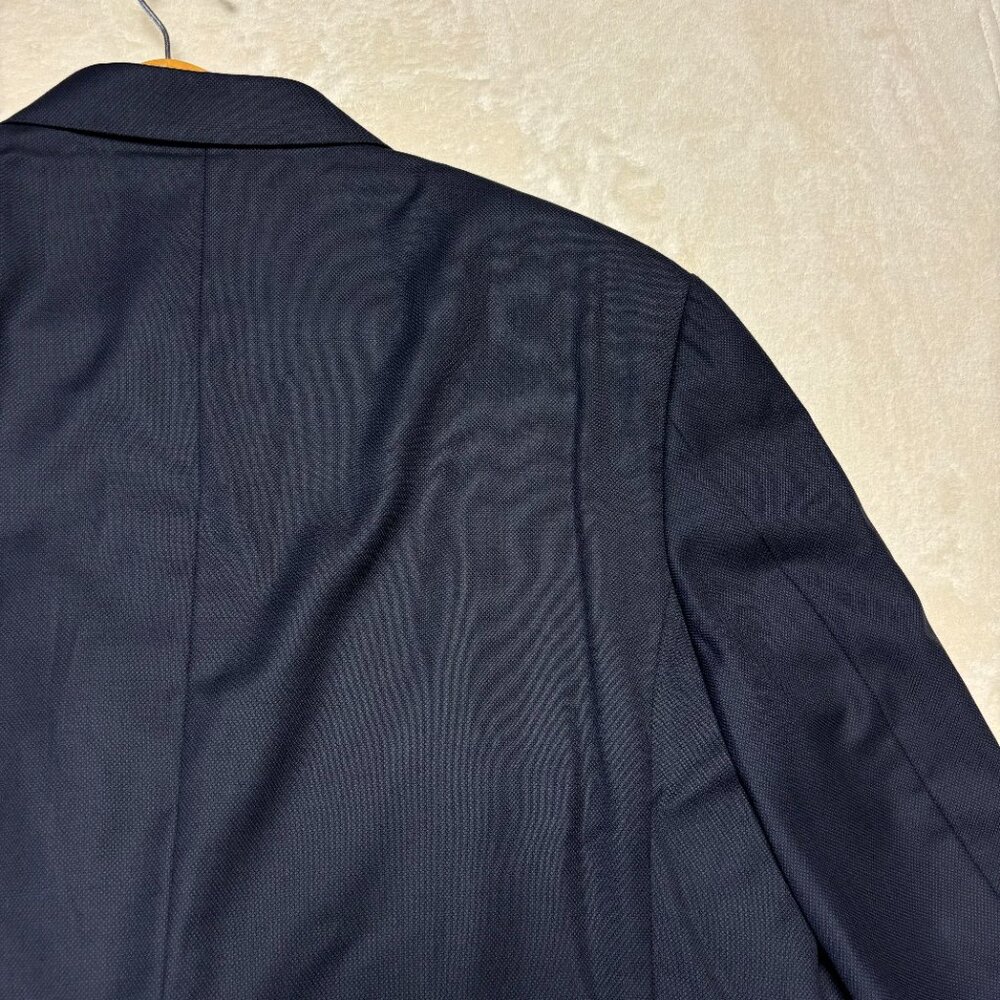 Canali Mens Blazer Size 56 Navy Blue Two Button Sport Coat Jacket Italy Wool - Picture 13 of 14